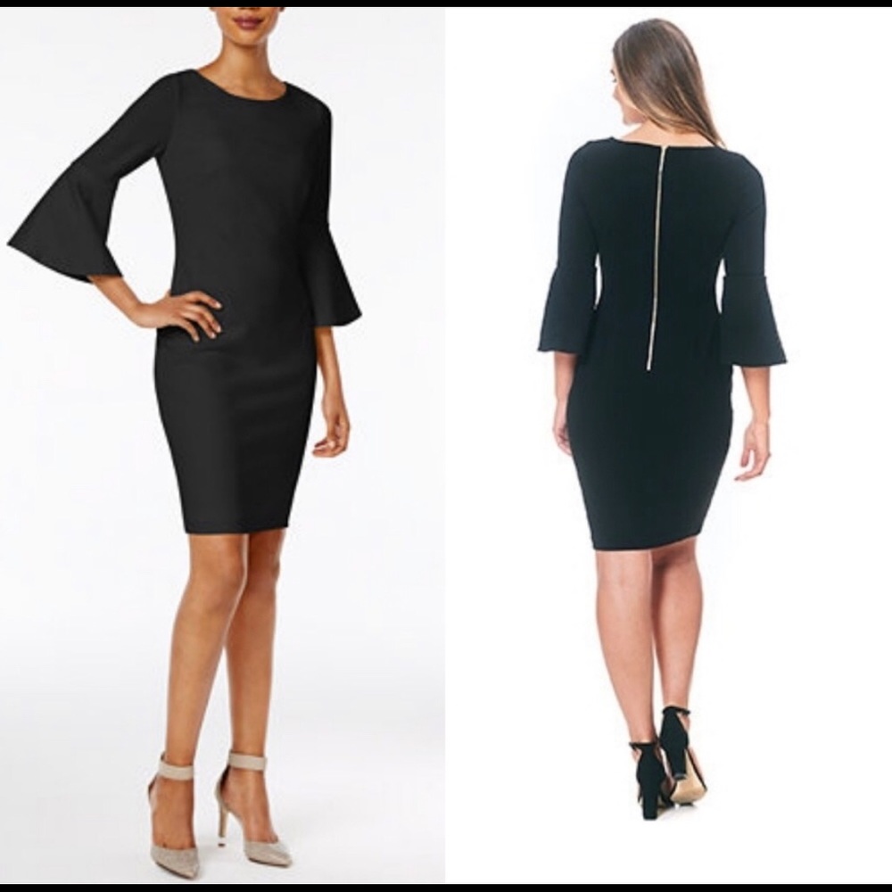 💖Calvin Klein Bell Sleeve Dress